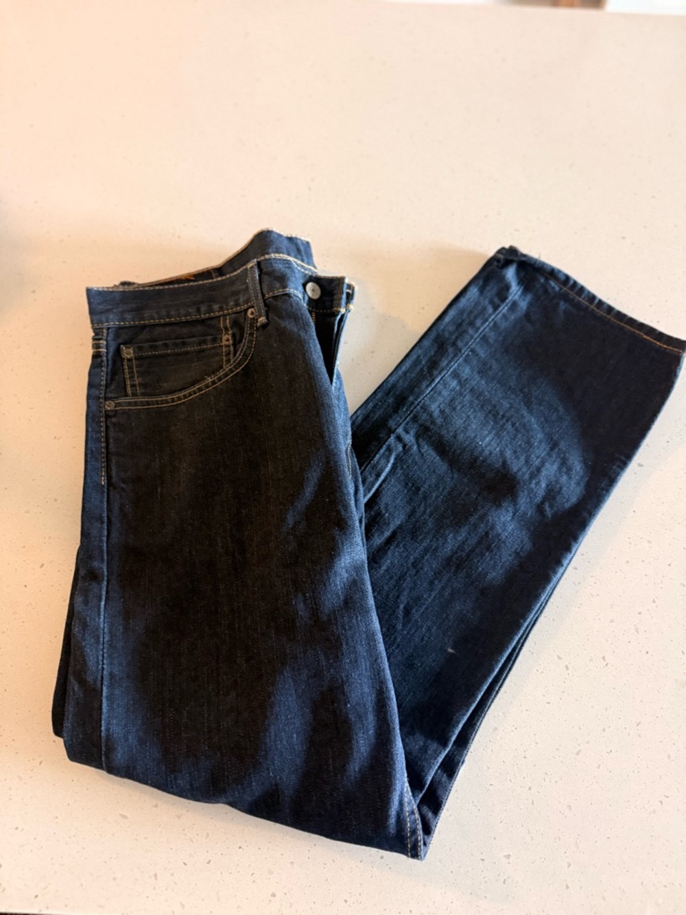 Levi 505 Men's 36x30 Blue Jeans
Straight Leg Denim Levi's Mid Rise
